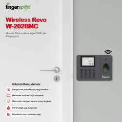 Mesin Absensi Sidik Jari Kartu Fingerspot - Revo W 202BNC WiFi