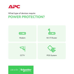 UPS APC Easy UPS BVX 700VA 360W USB Charging BVX700LUI-MS 2 Years