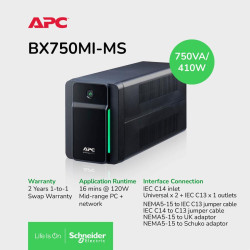 UPS APC Back UPS BX 750VA...