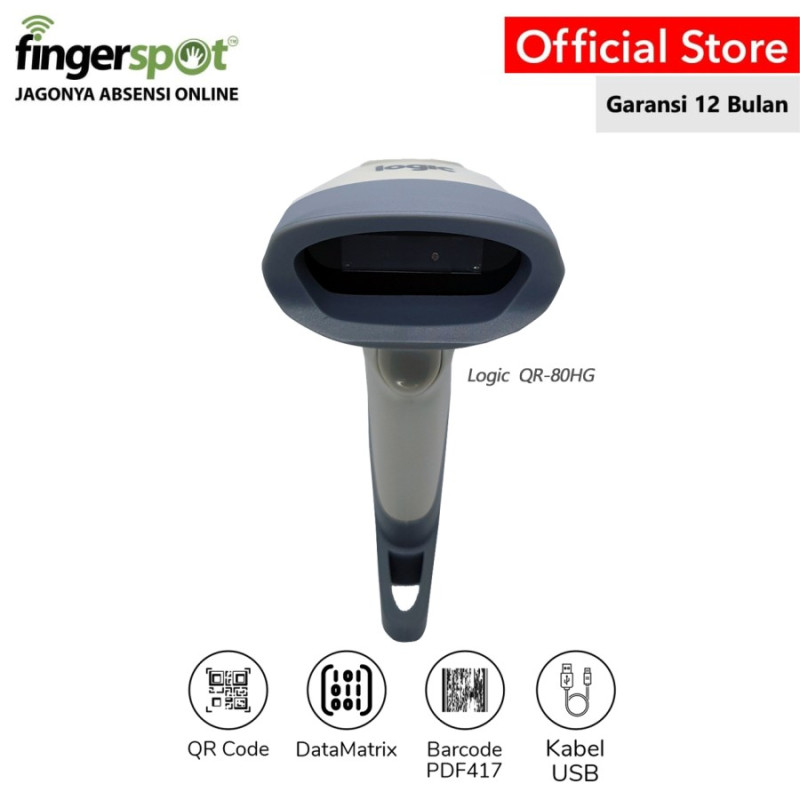 Barcode Scanner 2 dimensi LOGIC - QR-80HG scan akurat cepat