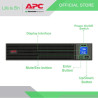 UPS APC Easy UPS On-Line 1000VA 800W SRV Rack-Mount SRV1KRIRK