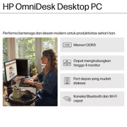 HP PC OmniDesk M02-0145d i3-14100 8GB 512GB SSD LED 21.5" Win11+OHS