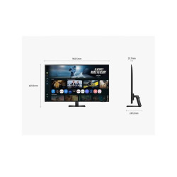 SAMSUNG SMART AI MONITOR 43 INCH M7 M70F VA UHD 4K 2160P 4MS 60HZ HDR10 HDMI USB-C BLUETOOTH BUILT-IN SPEAKER