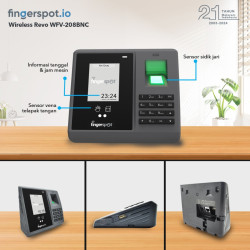 Mesin Absensi Telapak Vein Wajah Sidik Jari WiFi - Revo WFV-208BNC