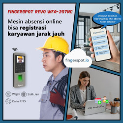 Mesin Absensi Wajah Sidik Jari WiFi - Akses Kontrol - Revo WFA-207NC
