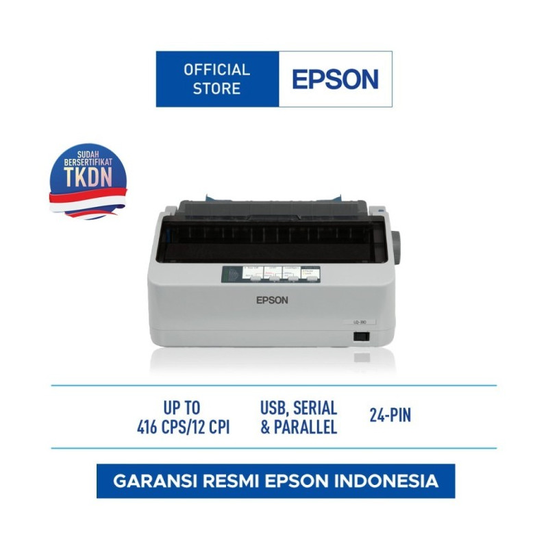 EPSON LQ-310 DOT MATRIX PRINTER LQ310 IMPACT PRINTER + RIBBON